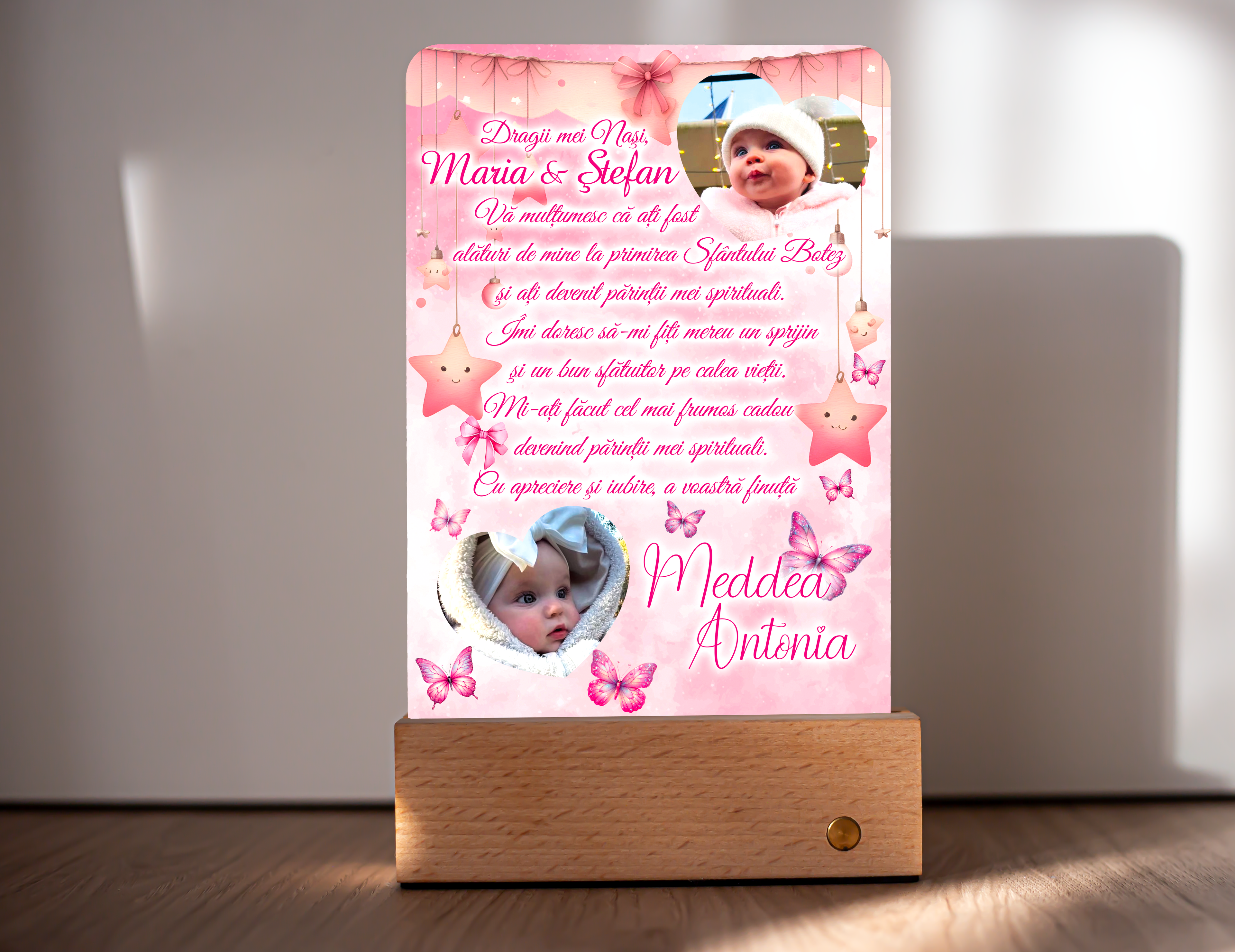 Lampă Personalizată - Fluturaşi