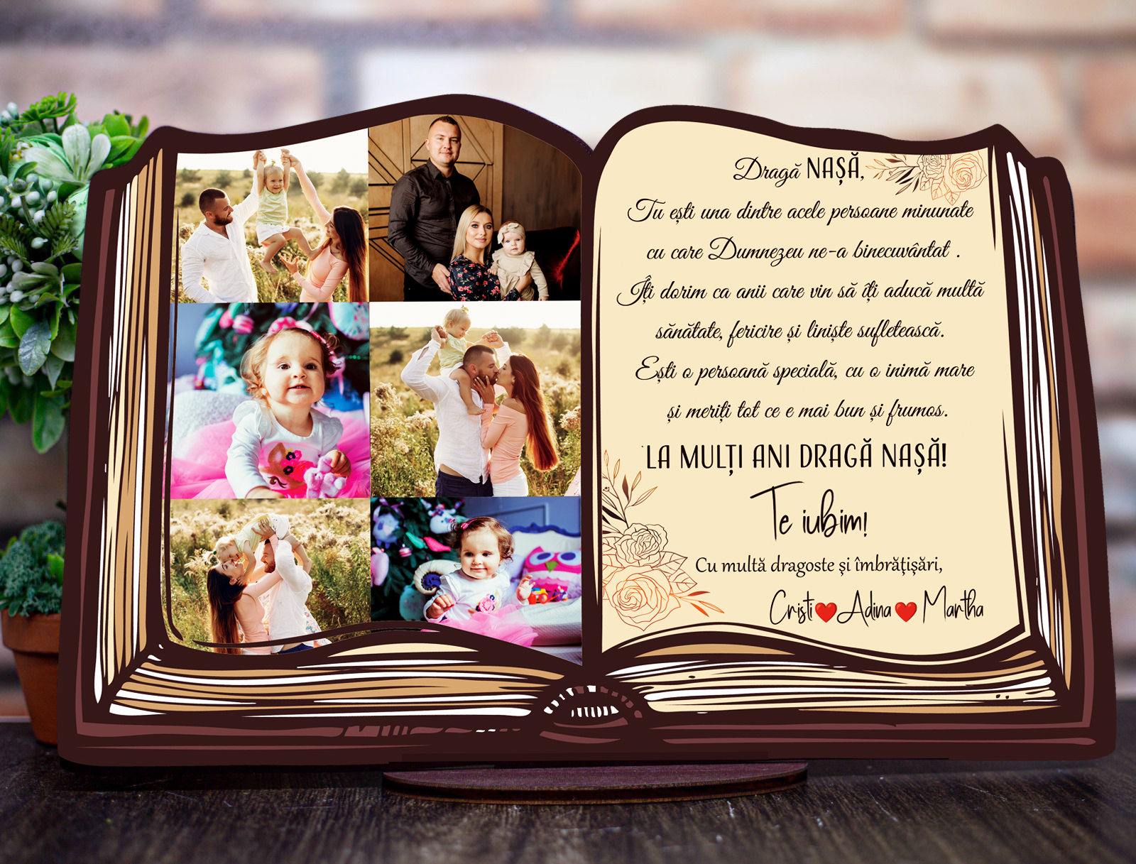 Trofeu Tip Carte - Aniversare!