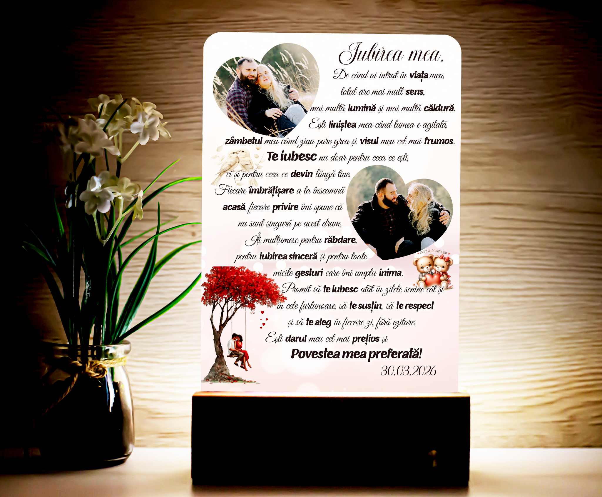 Lampă Personalizată - Povestea Mea Preferată