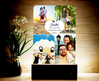 Lampă Personalizată „Familia – Lumea Noastră”