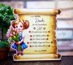 Trofeu Pergament „Mulțumire pentru Educatoare/Profesori” - Fetiţe