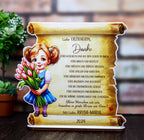 Trofeu Pergament „Mulțumire pentru Educatoare/Profesori” - Fetiţe