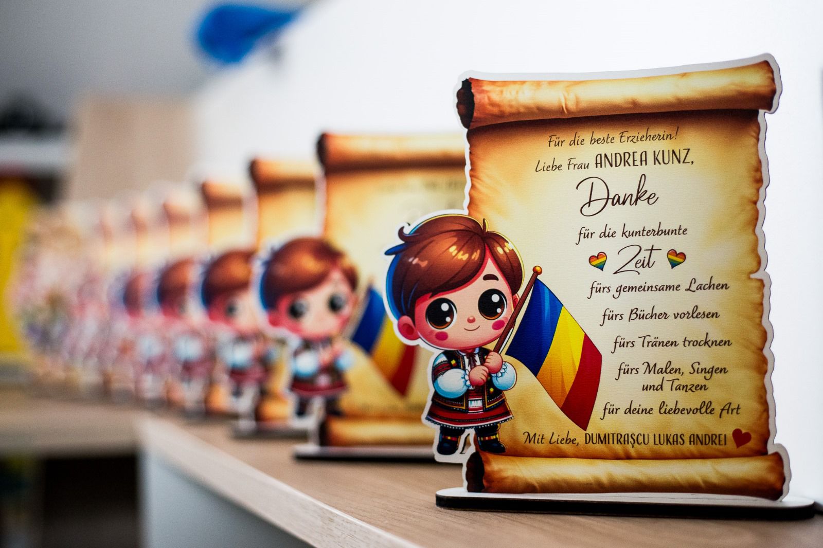 Trofeu Pergament Tradiţional Băieţel