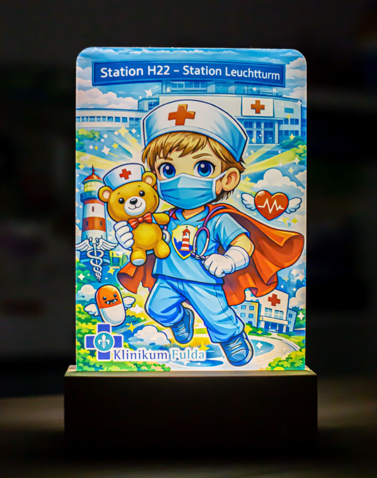 Lampă Personalizată - Pentru eroi in Halate Albe