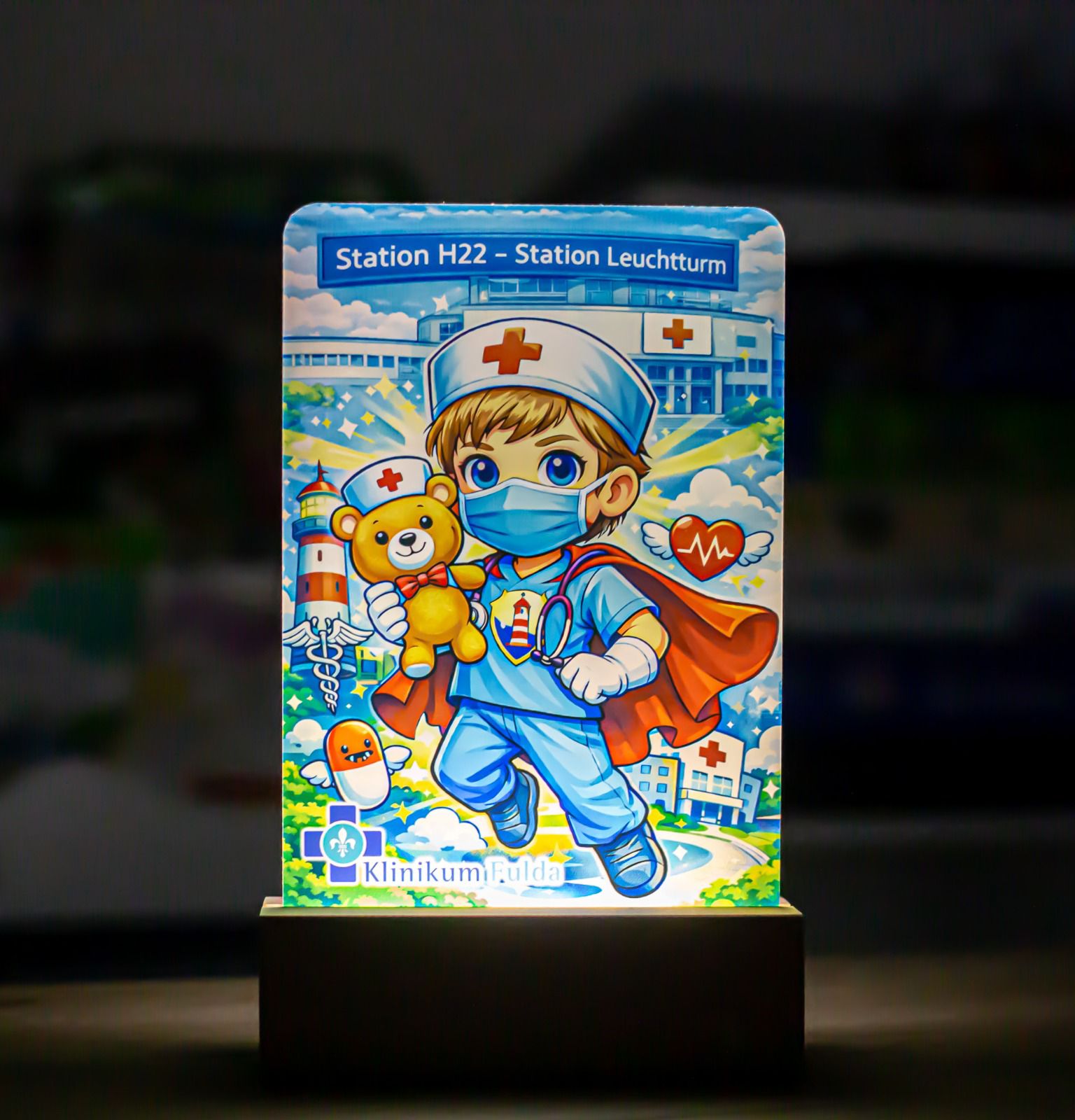 Lampă Personalizată - Pentru eroi in Halate Albe