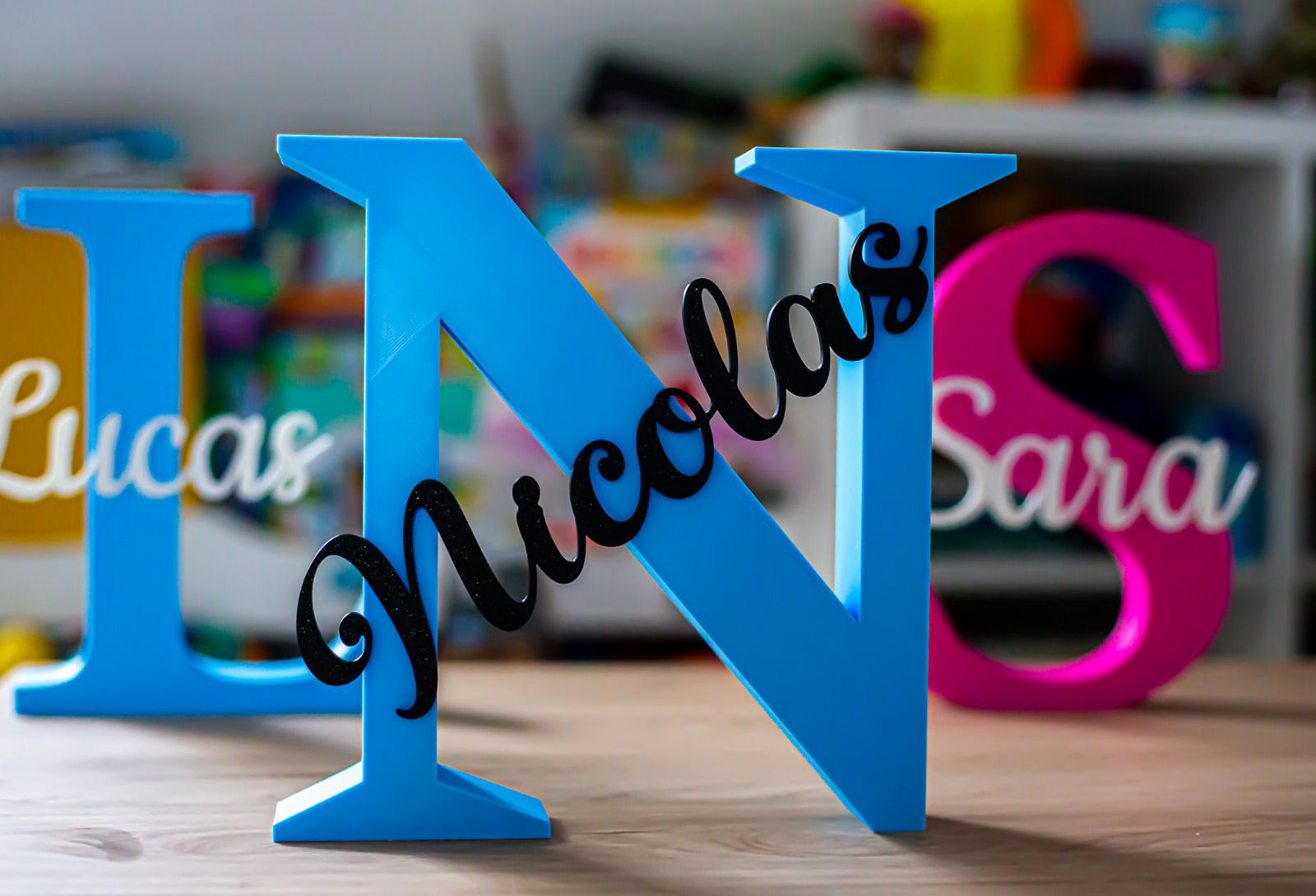 Iniţiale Volumetrice Personalizate 3D