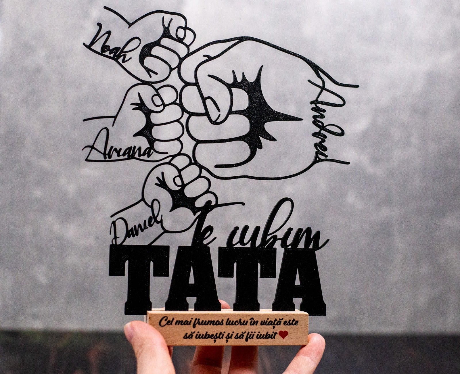 Figurină Personalizată -TATA-Promisiunea unei prietenii pe viață