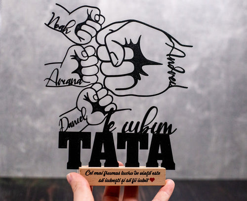 Figurină Personalizată -TATA-Promisiunea unei prietenii pe viață