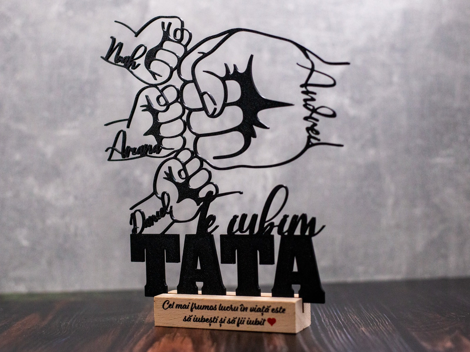 Figurină Personalizată -TATA-Promisiunea unei prietenii pe viață