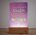 Lampă Personalizată- „O Șefă Grozavă”