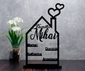 Decor Personalizat „Căminul Nostru” – Print 3D cu Numele Familiei