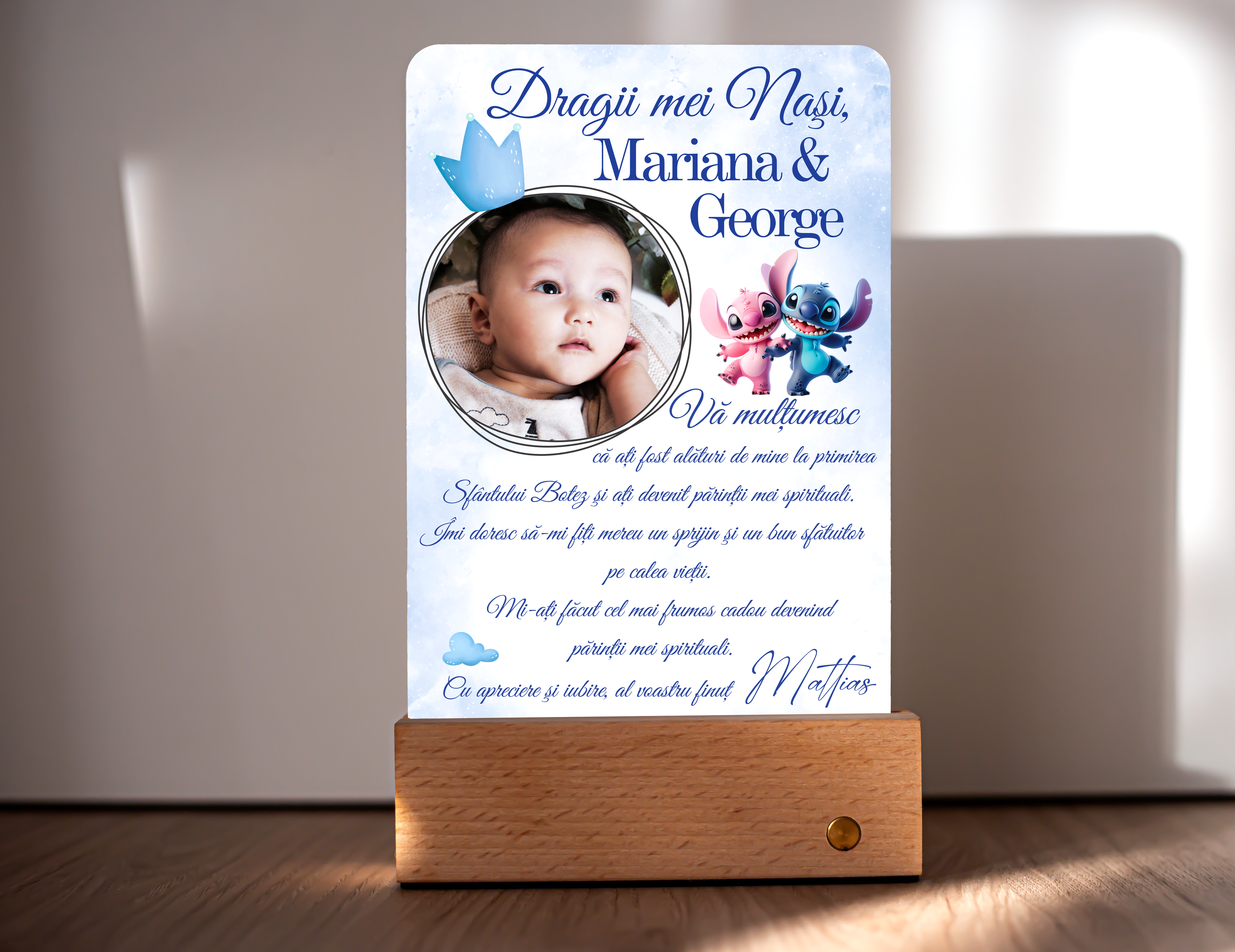 Lampă Personalizată „Tăierea Moțului/Ruperea Turtei”