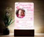 Lampă personalizată -Pentru Naşi dragi - Prinţesică