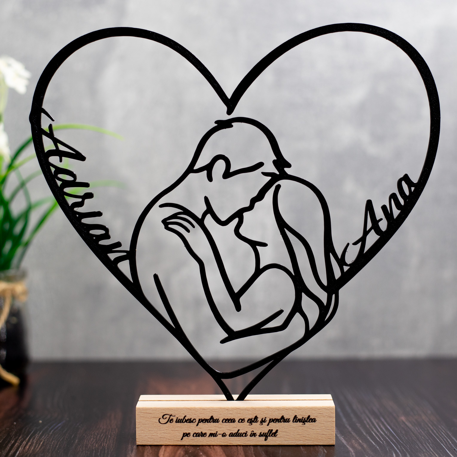 Figurina 3D - „Inimă și Destin”