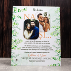 Tablou de sticlă – „Vreți să fiți Nașii noștri?”