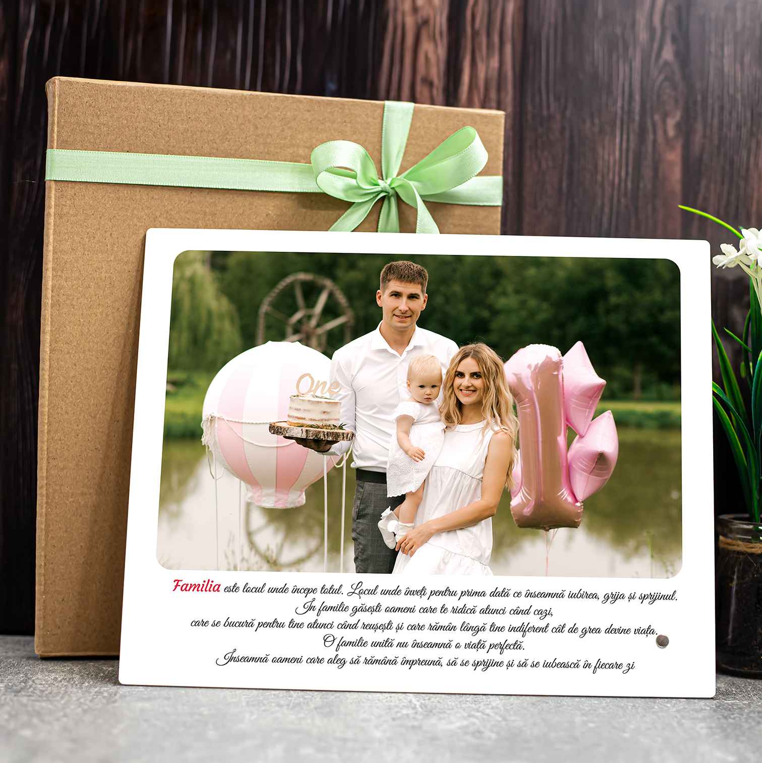 Tablou de sticlă – „Povestea Familiei”