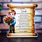 Trofeu Pergament „Mulțumire pentru Educatoare” Băieţel